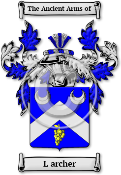 L archer Family Crest Download (jpg) Legacy Series - 150 DPI